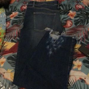 Lane Bryant high rise girlfriend jeans